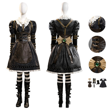 Alice Madness Returns Steamdress Alice Liddell Cosplay Costume Halloween Fancy Dress Becostume